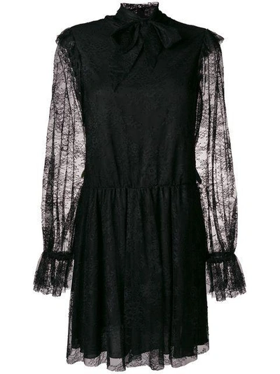 Philosophy Di Lorenzo Serafini Long Sleeve Lace Dress - Black