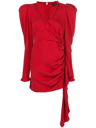 Magda Butrym Drapped Short Dress - Red