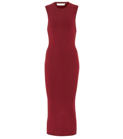 Victoria Beckham Body-con Sweater Dress In Red
