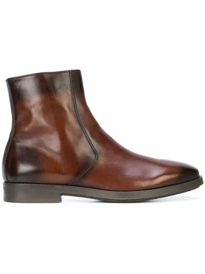 To Boot New York Diver Ankle Boots In Brown