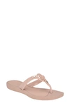 Guess Tyana Flip Flop In Light Pink