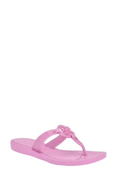 Guess Tyana Flip Flop In Pink- Manmade