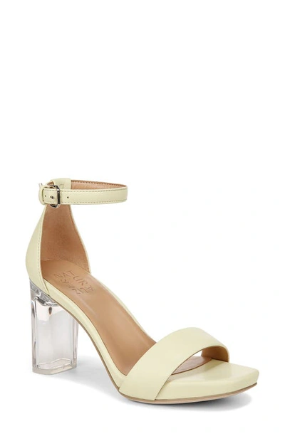 Naturalizer Joy Ankle Strap Sandal In Pastel Lime Faux Leather