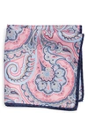 Nordstrom Silk Pocket Square In Pink