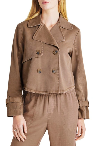 Splendid Portia Double Breasted Jacket In Macchiato