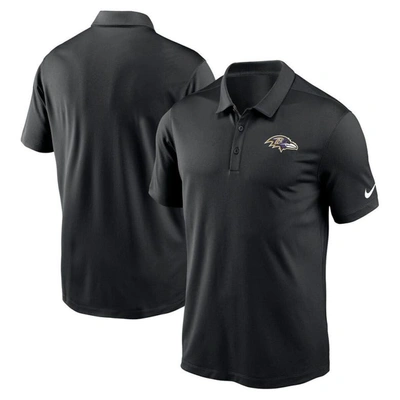 Nike Black Baltimore Ravens Franchise Team Logo Performance Polo