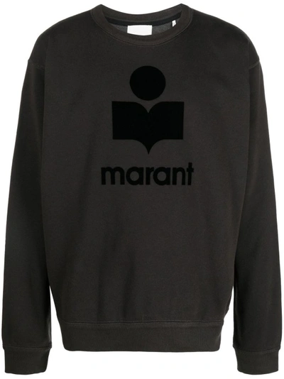 Marant Mikoy Cotton-blend Sweatshirt In Faded Black