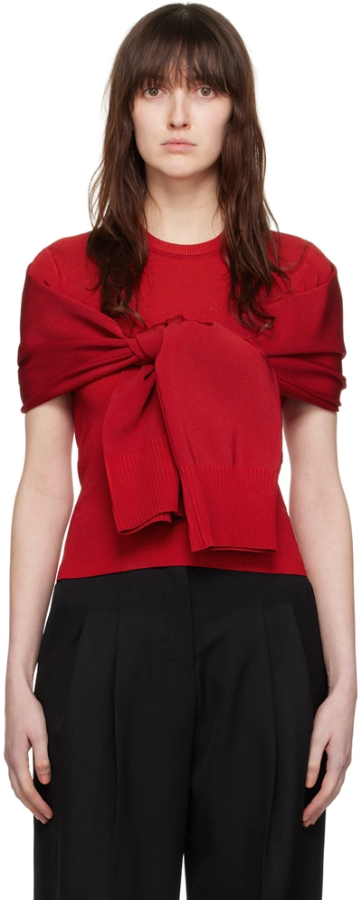 Jacquemus Le Haut Rica Jersey T-shirt In Red
