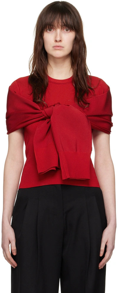 Jacquemus Le Haut Rica 旋褶式上衣 In Red