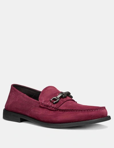 Coach Chain Loafer In Cabernet