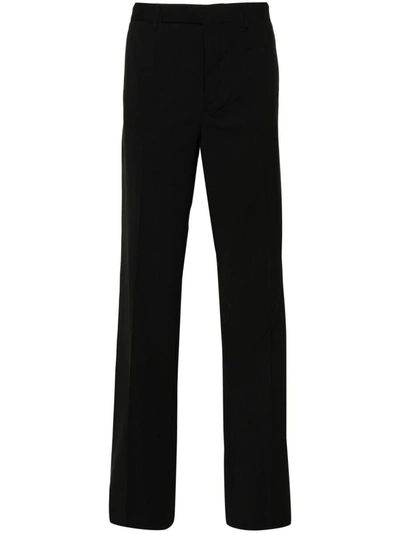 Rick Owens Dietrich Straight-leg Tailored Trousers In Black