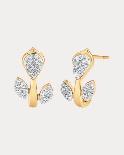 Sara Weinstock Women's Lierre Diamond Pear Marquise Cluster Huggie Earrings In Gold