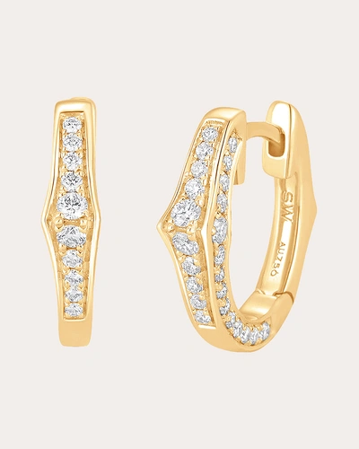 Sara Weinstock Women's Lucia Diamond Huggie Earrings In Gold