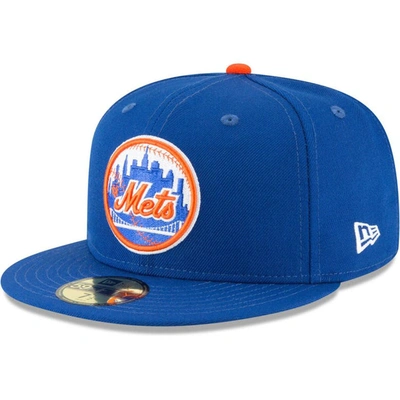 New Era Blue New York Mets Cooperstown Collection Wool 59fifty Fitted Hat