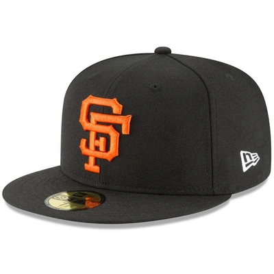 New Era Black San Francisco Giants Cooperstown Collection Wool 59fifty Fitted Hat