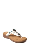 Minnetonka Brecca Flip Flop In White