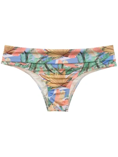Track & Field Printed Bikini Bottoms In Blue