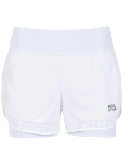 Track & Field Layered Shorts - White