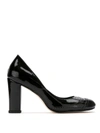 Sarah Chofakian Leather Pumps In Black