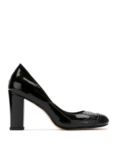 Sarah Chofakian Leather Pumps In Black