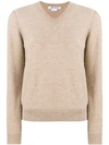 Comme Des Garçons Comme Des Garçons V-neck Jumper In Neutrals