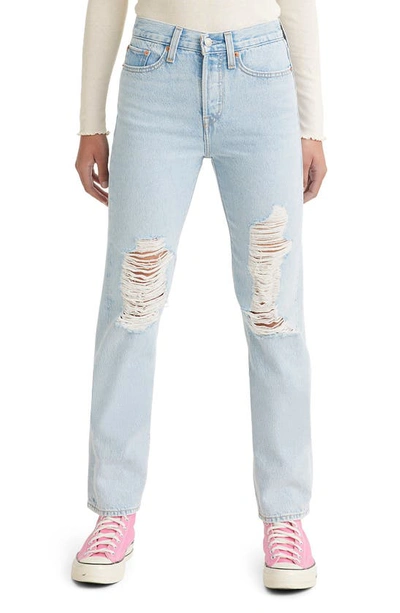 Levi's® Wedgie Ripped Straight Leg Jeans In Flow Style
