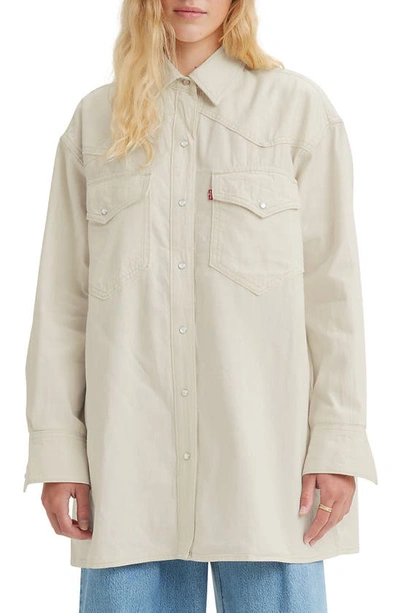 Levi's® Dylan Western Shirt In White Smoke