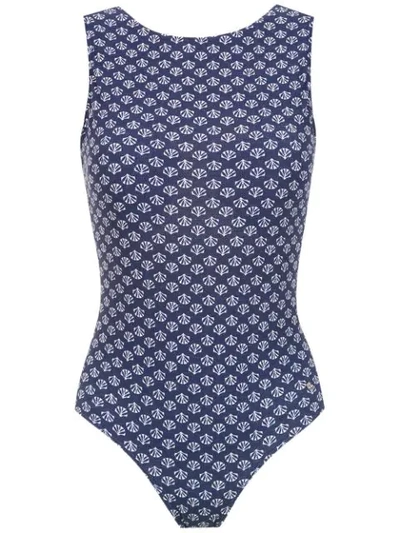 Track & Field Conchas Swimsuit - Blue