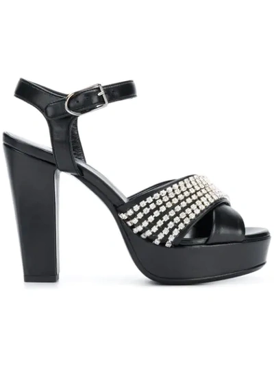 Sonia Rykiel Sr Embellished Sandals In Black