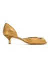 Sarah Chofakian Leather Pumps In Yellow