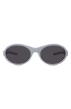 Givenchy Gv Ride 55mm Oval Sunglasses In Grey/ Other / Smoke