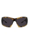 Givenchy Givcut 67mm Oversize Geometric Sunglasses In Havana/ Other / Smoke
