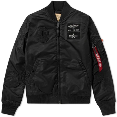 Alpha Industries Ma-1 Pilot Jacket In Black