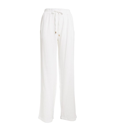 Melissa Odabash Women's Betty Terry Straight-leg Pants In White