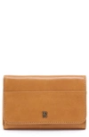 Hobo Jill Leather Trifold Wallet In Natural