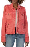 Kut From The Kloth Boxy Cargo Jacket In Strawberry