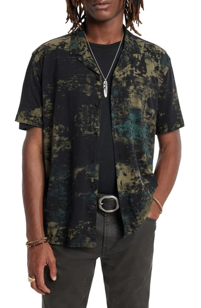 John Varvatos Jacques Camp Shirt In Teakwood