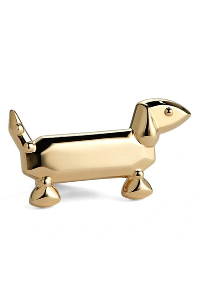 Thom Browne Hector Brass Tie Clip In Gold