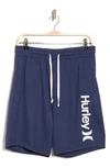 Hurley Logo Lounge Shorts In Blue