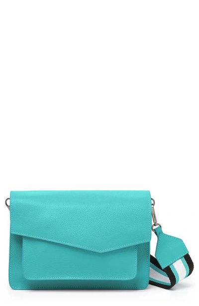 Botkier Cobble Hill Leather Crossbody Bag In Blue