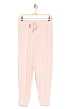 Kyodan High Waist Drawstring Joggers In Pink Clay Heather