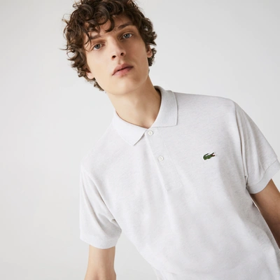 Lacoste Marl  Classic Fit L.12.12 Polo - M - 4 In Grey