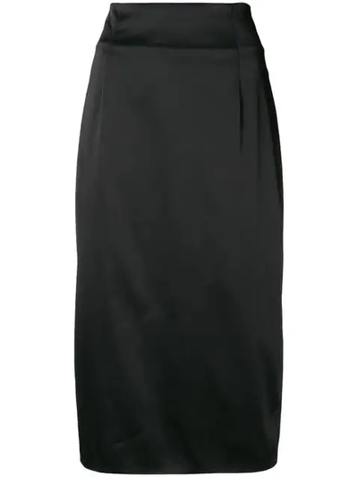 Pinko Pencil Skirt In Black
