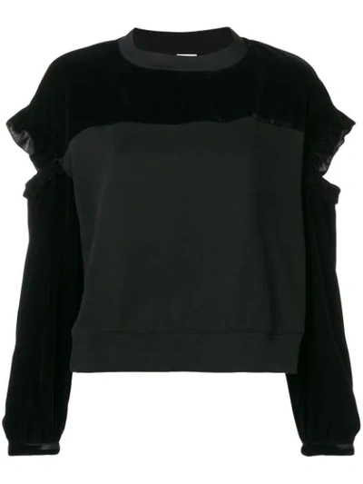Pinko Cut Out Sweater In Black