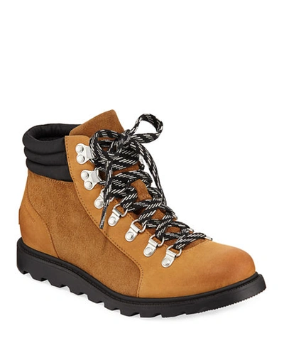 Sorel Ainsley Conquest Waterproof Hiker Boots In Camel