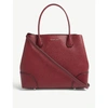 Michael Michael Kors Michael Kors Red Mercer Gallery Grained Leather Tote Bag In Maroon