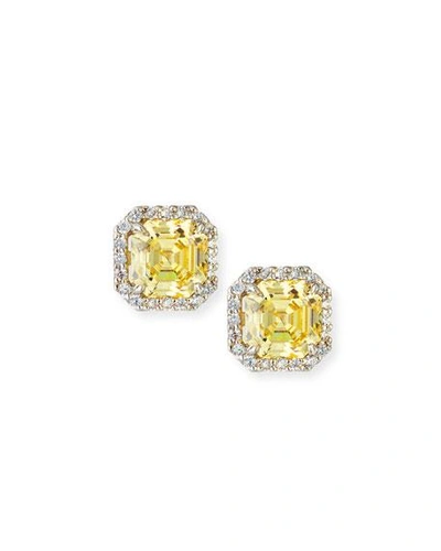 Fantasia By Deserio Canary Cz Earring