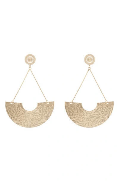 Melrose And Market Crescent Drop Earrings In Gold