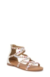Yoki Kids' Chantal Crystal Embellished Sandal In White