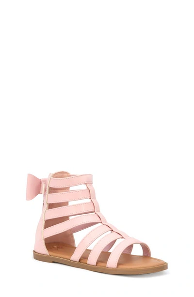 Yoki Kids' Chantal Bow Gladiator Sandal In Pink